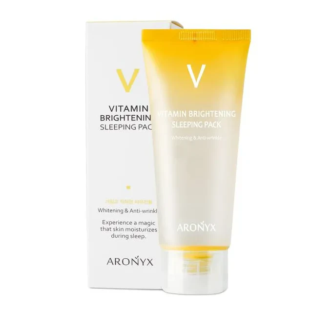 Висвітлююча вітамінна нічна маска для обличчя MEDI FLOWER Aronyx Vitamin Brightening Sleeping Pack 100 мл купити в Україні
