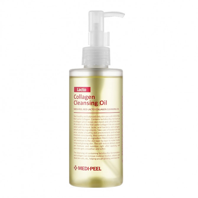 Гідрофільна олія з колагеном та пробіотиками MEDI-PEEL Red Lacto Collagen Cleansing Oil 200 мл купити в Україні
