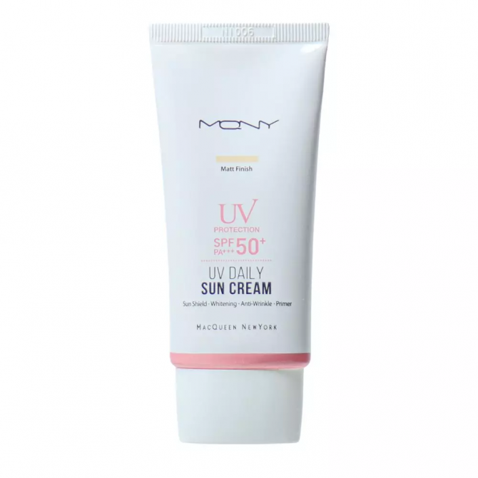 Сонцезахисний крем з матовим фінішом MACQUEEN NEW YORK Daily Sun Cream Matt Finish SPF50+/PA+++ 50 мл купити в Україні