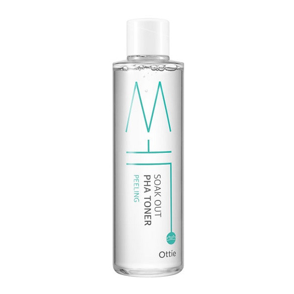 Слабокислотний відлущуючий тонер для чутливої шкіри Ottie Soak Out PHA Toner Peeling 1 мл (пробник) купити в Україні 2