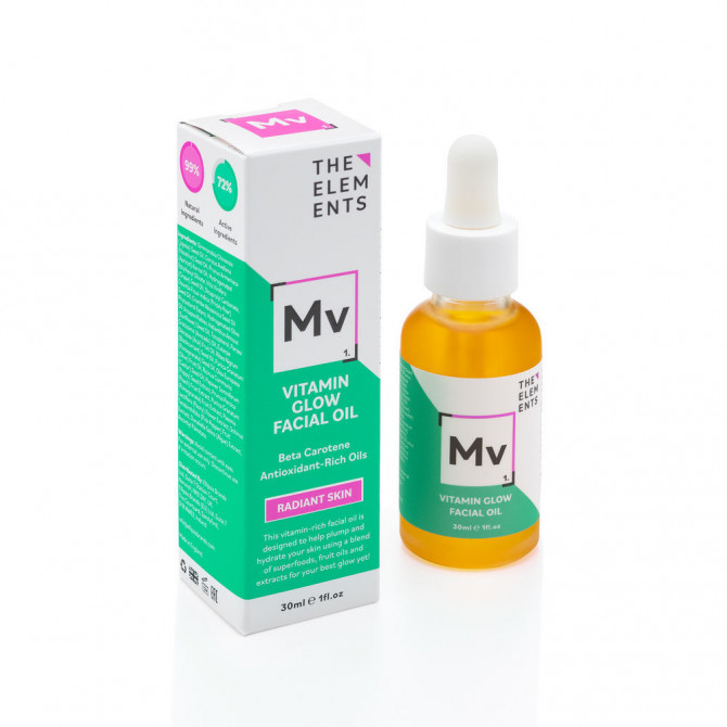 Вітамінізована олія для сяйва шкіри The Elements Vitamin Glow Facial Oil 30 мл купити в Україні 2