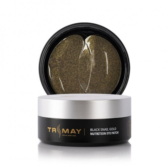Питательные патчи для век с муцином черной улитки и золотом Trimay Black Snail Gold Nutrition Eye Patch 60 шт купить в Украине 2
