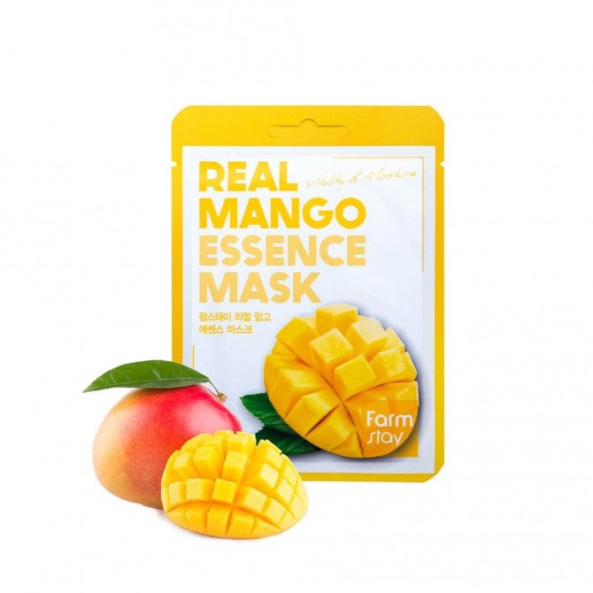 Тканевая маска с экстрактом манго, FarmStay, Real Mango Essence Mask купить в Украине Тканевая маска с экстрактом манго, FarmStay, Real Mango Essence Mask купить в Украине
