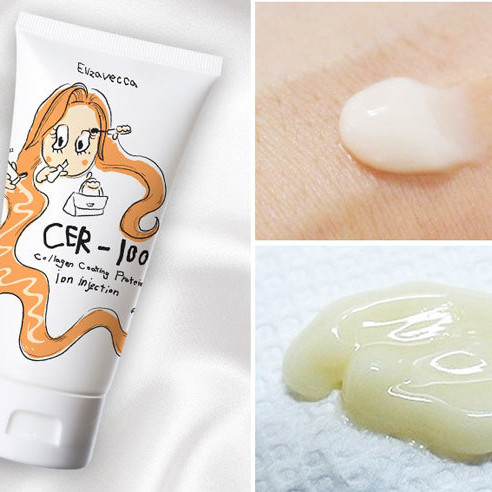Восстанавливающая маска для волос с коллагеном Elizavecca Milky Piggy Collagen Ceramide Coating Protein Treatment 100 мл купить в Украине 2