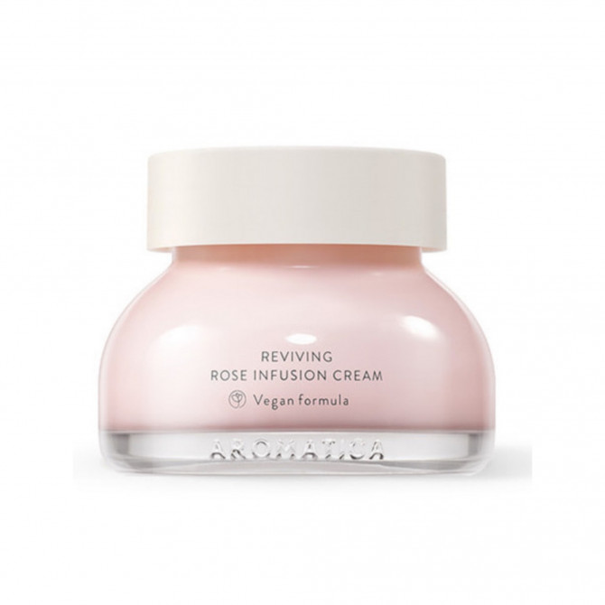 Зволожуючий омолоджуючий крем з екстрактом троянди AROMATICA Reviving Rose Infusion Cream 50 мл купити в Україні