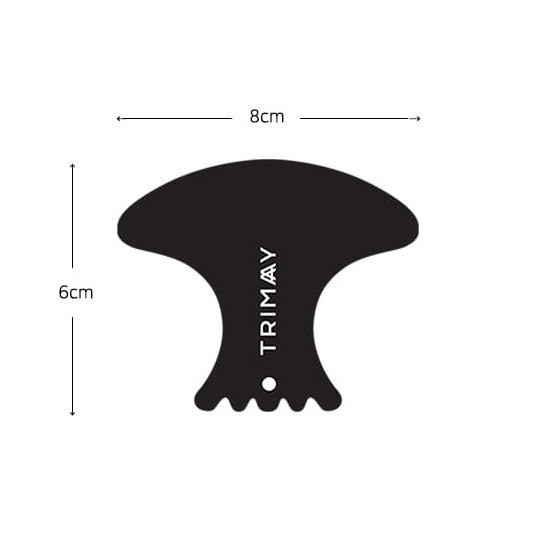 Натуральный керамический скребок гуаша для лица Trimay Slim Wave Face Guasha купить в Украине 2
