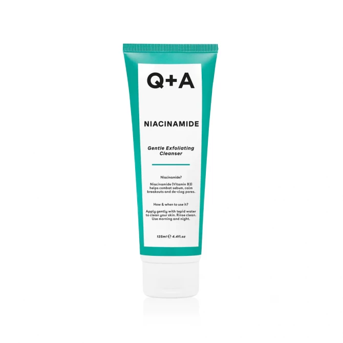Відлущуючий гель для обличчя з ніацинамідом Q+A Niacinamide Gentle Exfoliating Cleanser 125 мл купити в Україні 4
