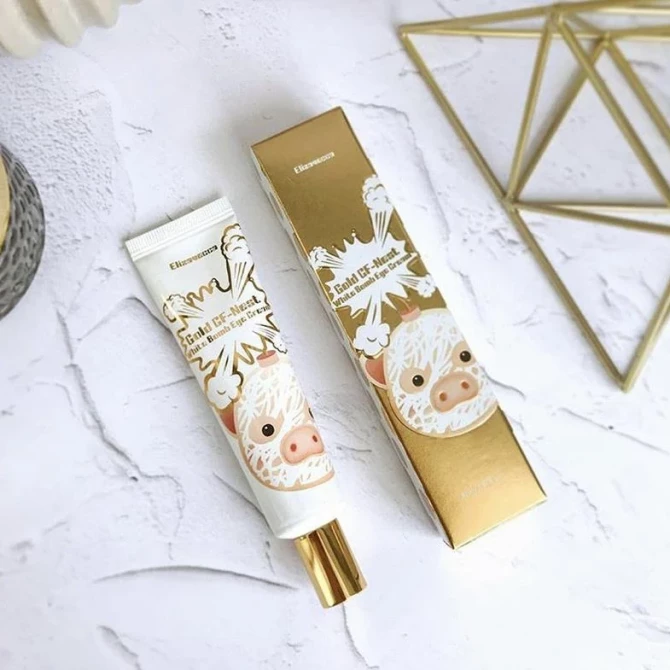 Крем для шкіри навколо очей з екстрактом ласточкиного гнізда Elizavecca Gold CF-Nest White Bomb Eye Cream 30 мл купити в Україні 3