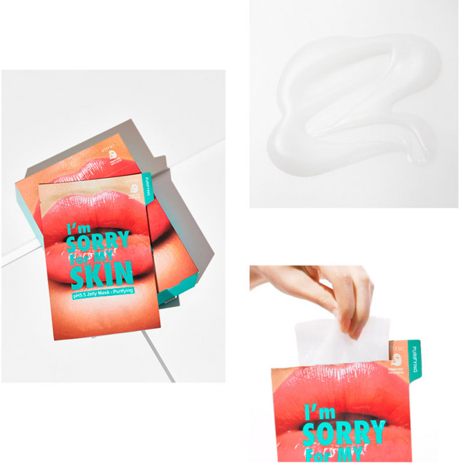 Очищаюча тканинна маска I'm Sorry For My Skin pH5.5 Jelly Mask Purifying купити в Україні 2