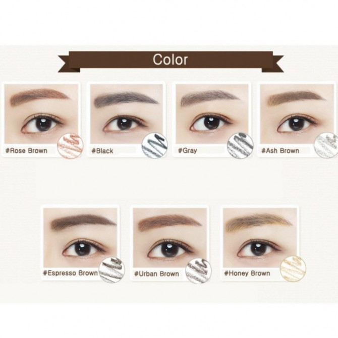 Карандаш для бровей серый Innisfree Auto Eyebrow Pencil #3 Gray купить в Украине 2