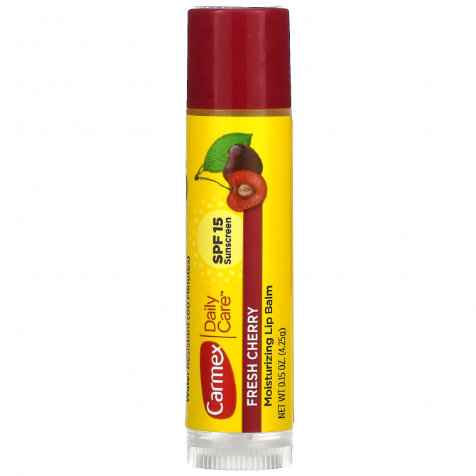 Увлажняющий бальзам для губ со вкусом вишни Carmex Daily Care Fresh Cherry SPF 15 425 г купить в Украине