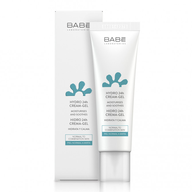 Зволожуючий крем-гель для обличчя Babe Laboratorios Hydro 24h Cream-Gel Moisturises Soothes 50 мл купити в Україні 2