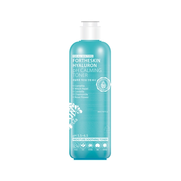 Интенсивно увлажняющий тонер с гиалуроновой кислотой Fortheskin Hyaluron Ph Calming Toner 280 мл купить в Украине