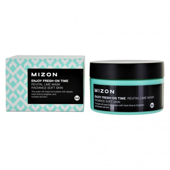 Маска с лаймом для увлажнения и улучшения тона кожи, MIZON, Enjoy Fresh-On Time Revital Lime Mask, 100 мл купить в Украине Маска с лаймом для увлажнения и улучшения тона кожи, MIZON, Enjoy Fresh-On Time Revital Lime Mask, 100 мл купить в Украине