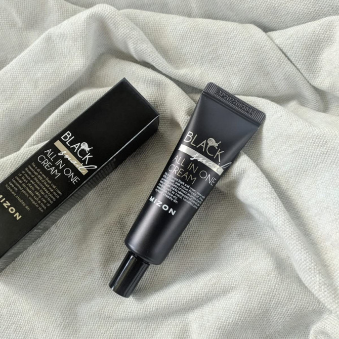 Многофункциональный крем с муцином черной улитки MIZON Black Snail All In One Cream (Tube) 35 мл купить в Украине 2