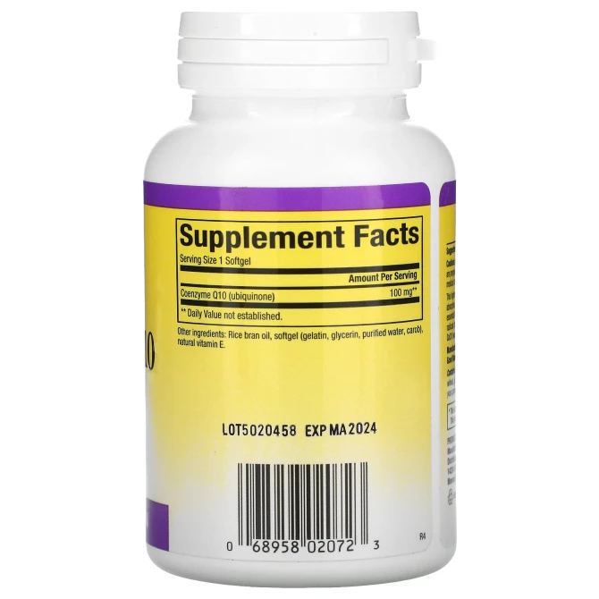Коензим Q10 Natural Factors Coenzyme Q10 100 мг 120 желатинових капсул купити в Україні 2