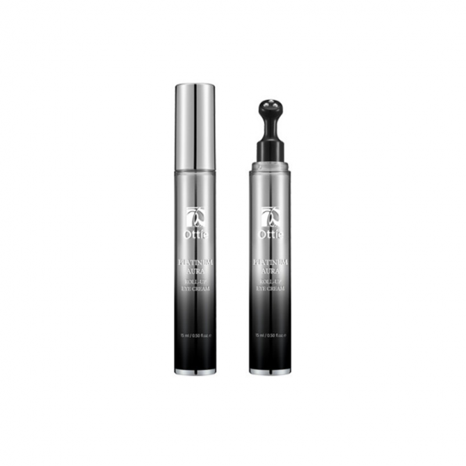 Омолаживающий крем для век с платиной и экстрактом черной икры, Ottie, Platinum Aura Roll-Up Eye Cream, 15 мл купить в Украине Омолаживающий крем для век с платиной и экстрактом черной икры, Ottie, Platinum Aura Roll-Up Eye Cream, 15 мл купить в Украине