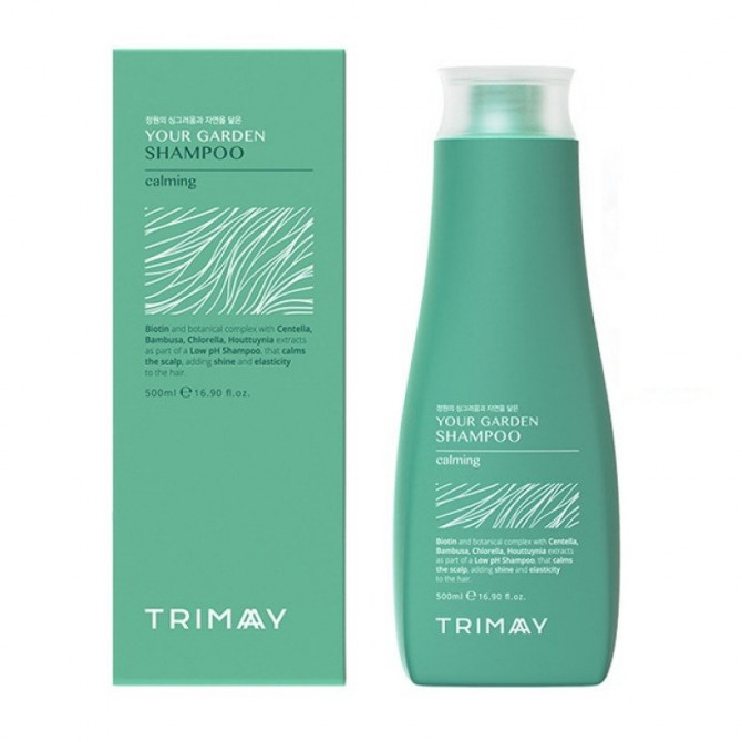 Бессульфатный биотиновый шампунь с центеллой, Trimay, Your Garden Shampoo, 500 мл купить в Украине Бессульфатный биотиновый шампунь с центеллой, Trimay, Your Garden Shampoo, 500 мл купить в Украине