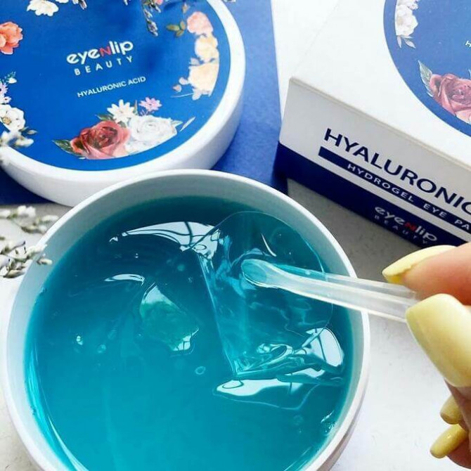 Гидрогелевые патчи с гиалуроновой кислотой EYENLIP Hyaluronic Acid Hydrogel Eye Patch 60 шт купить в Украине 2