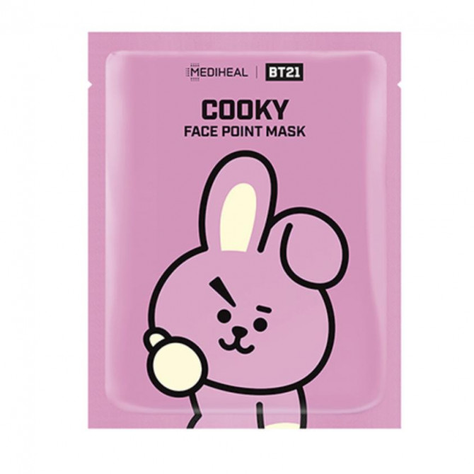 Укрепляющие точечные маски, MEDIHEAL, BT21 COOKY Face Point Mask купить в Украине Укрепляющие точечные маски, MEDIHEAL, BT21 COOKY Face Point Mask купить в Украине