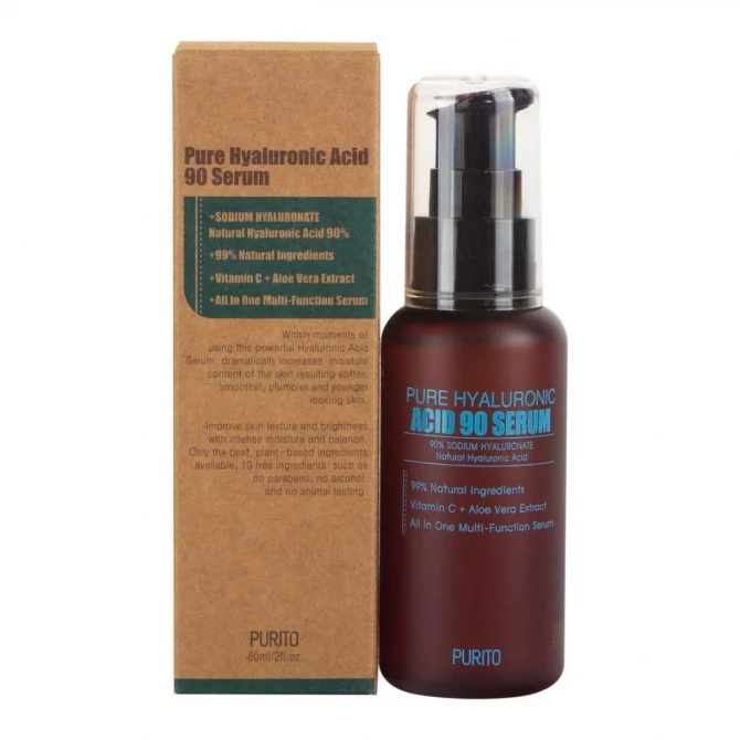 Сыворотка с гиалуроновой кислотой, Purito, Pure Hyaluronic Acid 90 Serum, 60 мл купить в Украине Сыворотка с гиалуроновой кислотой, Purito, Pure Hyaluronic Acid 90 Serum, 60 мл купить в Украине