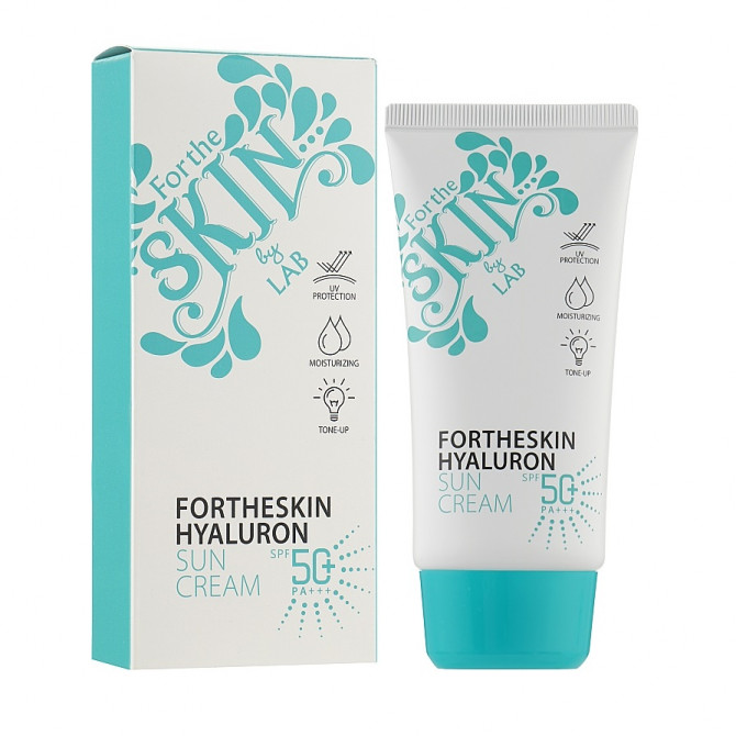 Зволожуючий сонцезахисний крем з гіалуроновою кислотою Fortheskin Hyaluron Sun Cream SPF50+/PA+++ 70 мл купити в Україні