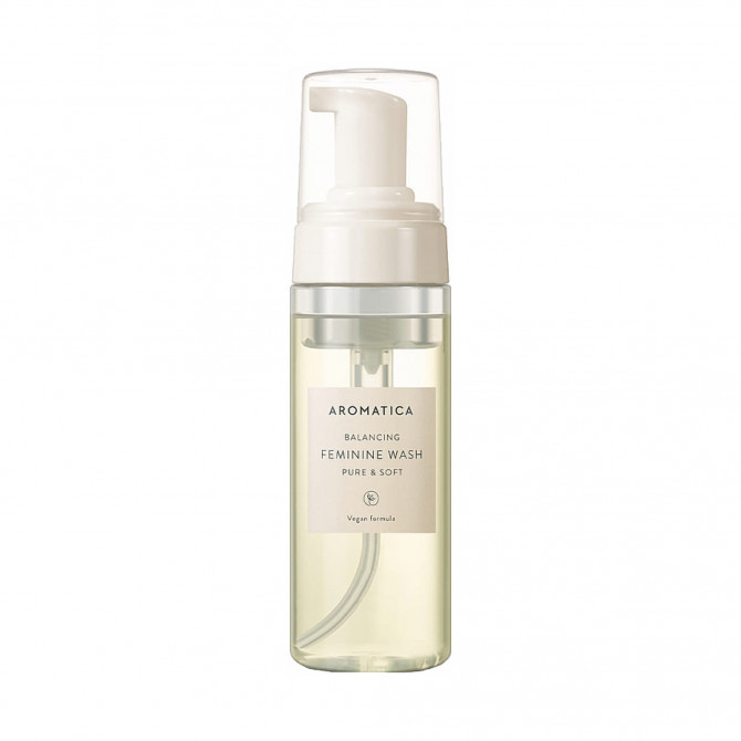 Нежная пенка для интимной гигиены AROMATICA Pure & Soft Feminine Wash 170 мл купить в Украине