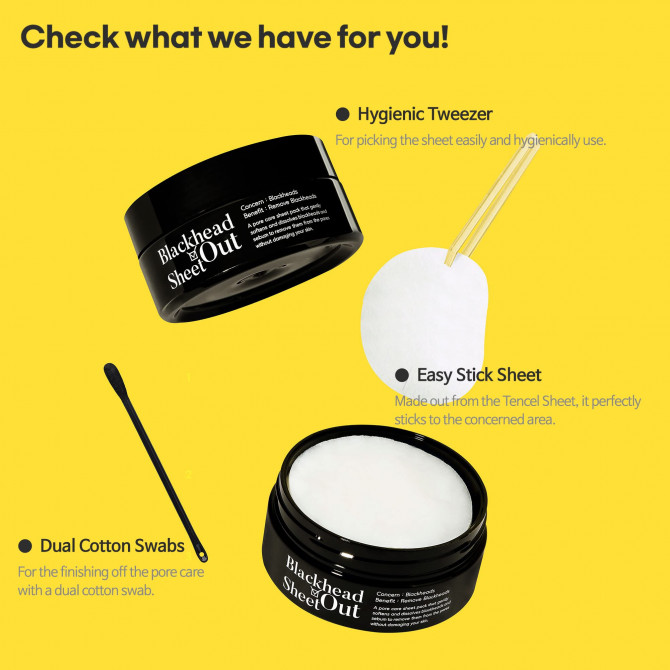 Салфетки от черных точек TIAM Blackhead Out Sheet 35 шт купить в Украине 4