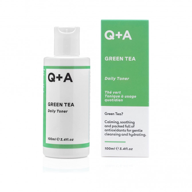 Успокаивающий тонер для лица с зеленым чаем Q+A Green Tea Daily Toner 100 мл купить в Украине