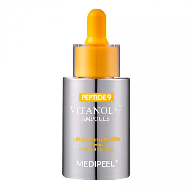 Сироватка для обличчя з пептидами та вітамінним комплексом MEDI-PEEL Peptide 9 Vitanol Ampoule Pro 30 мл купити в Україні