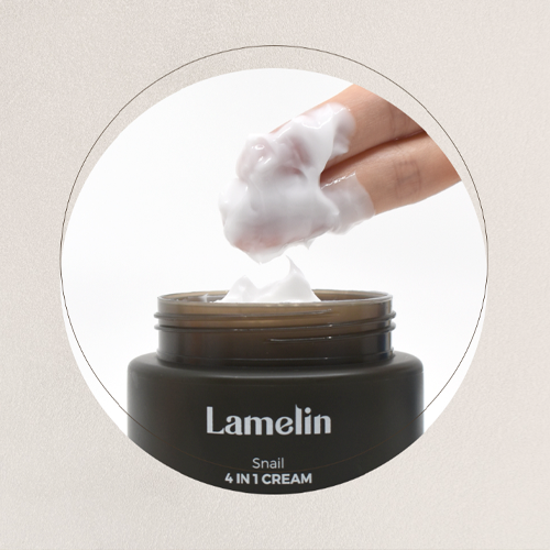 Антивіковий освітлювальний крем з муцином равлика Lamelin Snail 4 in 1 Cream 100 мл купити в Україні 3