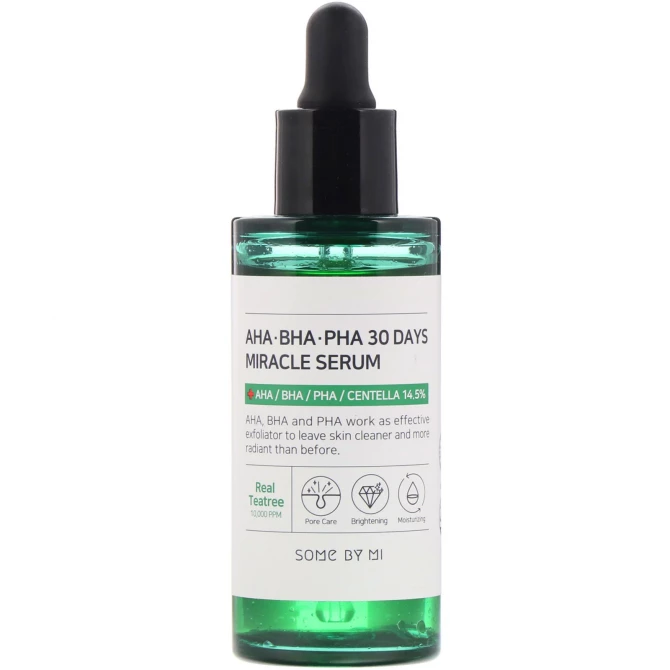 Сыворотка для проблемной кожи с AHA-BHA-PHA кислотами, SOME BY MI, AHA.BHA.PHA 30 Days Miracle Serum, 50 мл купить в Украине Сыворотка для проблемной кожи с AHA-BHA-PHA кислотами, SOME BY MI, AHA.BHA.PHA 30 Days Miracle Serum, 50 мл купить в Украине