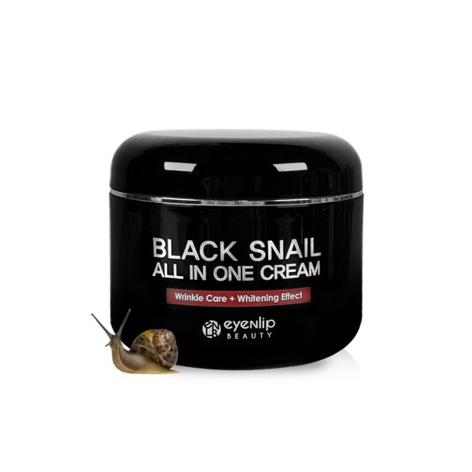 Многофункциональный крем с муцином черной улитки EYENLIP Black Snail All In One Cream 100 мл купить в Украине