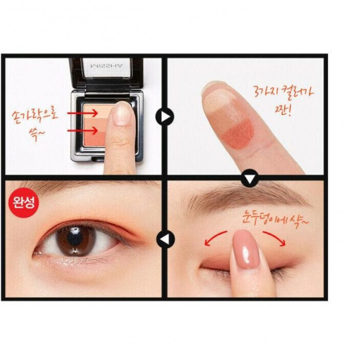 Тени для век MISSHA Triple Shadow #13 Lady Milk Tea купить в Украине 3