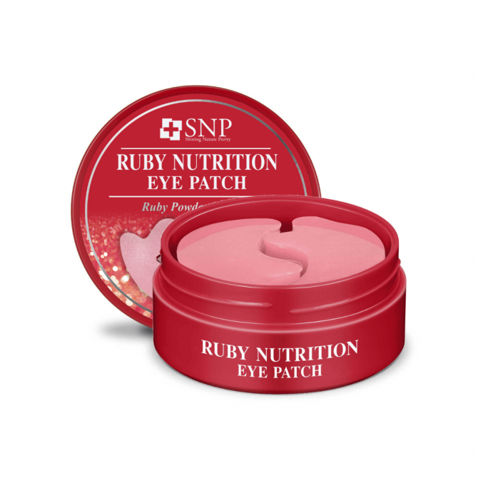 Патчі з пудрою рубіна SNP Ruby Nutrition Eye Patch 60 шт купити в Україні