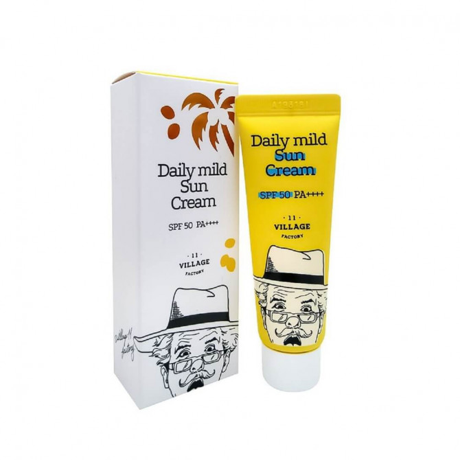 Солнцезащитный крем Village 11 Factory Daily Mild Sun Cream SPF 50+ PA++++ 50 мл купить в Украине