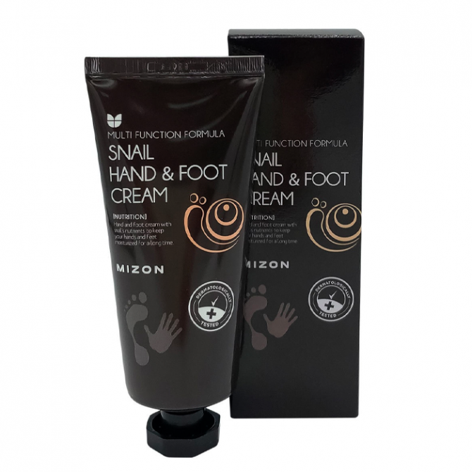 Крем для рук и ног с муцином улитки, MIZON, Snail Hand And Foot Cream, 100 мл купить в Украине Крем для рук и ног с муцином улитки, MIZON, Snail Hand And Foot Cream, 100 мл купить в Украине