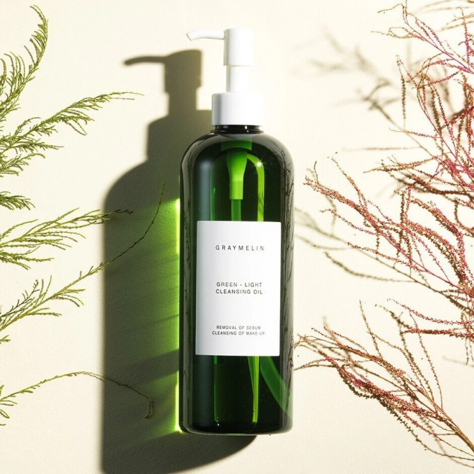 Гидрофильное масло с экстрактом зеленого чая Graymelin Green-Light Cleansing Oil 400 мл купить в Украине 2