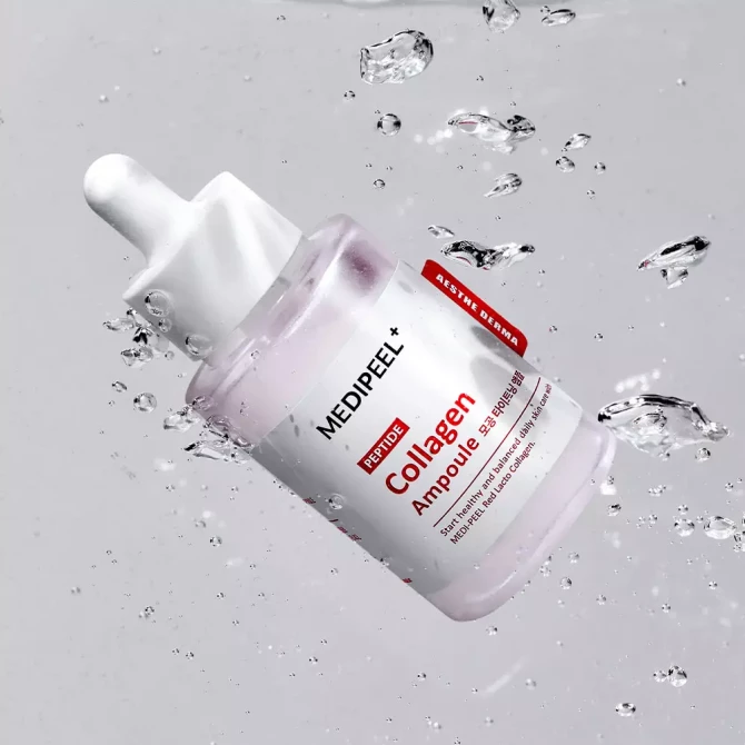 Сироватка для обличчя підтягуюча з пептидами та колагеном MEDI-PEEL Red Lacto Peptide Collagen Tightening Ampoule 50 мл купити в Україні 2
