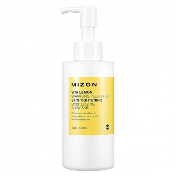 Пилинг-гель с лимоном, MIZON, Vita Lemon Sparkling Peeling Gel, 150 мл купить в Украине Пилинг-гель с лимоном, MIZON, Vita Lemon Sparkling Peeling Gel, 150 мл купить в Украине