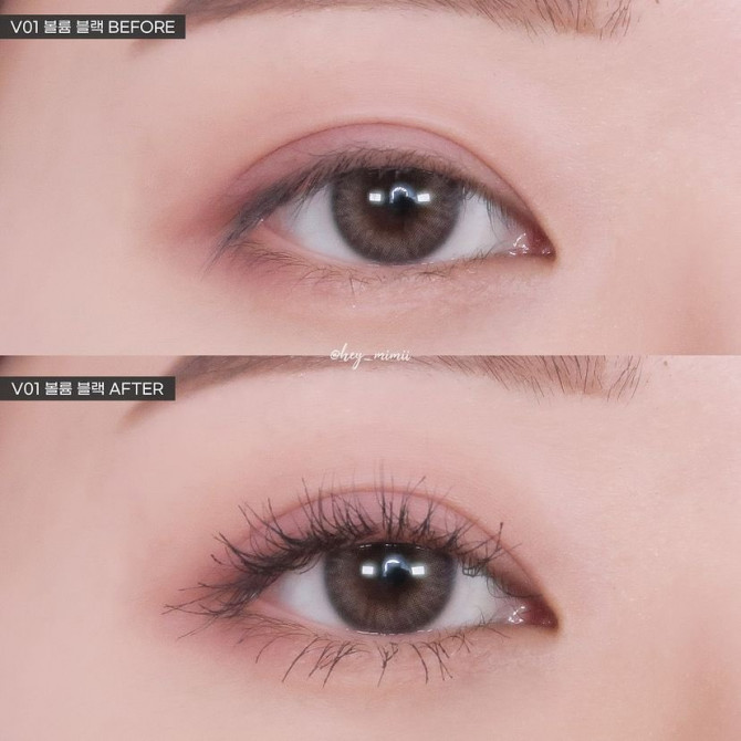 Водостійка туш для вій для об'єму rom & nd Han All Fix Mascara #Volume Black купити в Україні 2