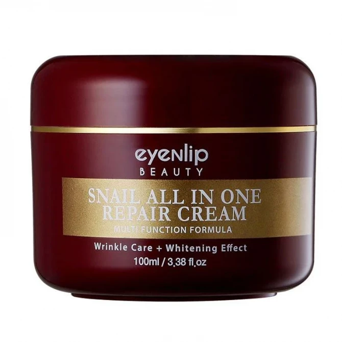 Багатофункціональний відновлюючий крем з муцином равлика EYENLIP Snail All In One Repair Cream 100 мл купити в Україні