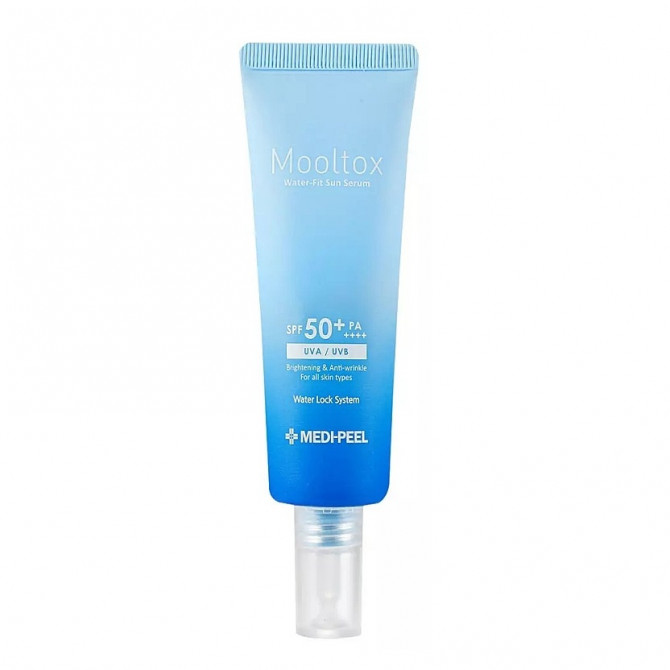 Сонцезахисна сироватка для обличчя MEDI-PEEL Aqua Mooltox Water-Fit Sun Serum SPF 50+ 50 мл купити в Україні