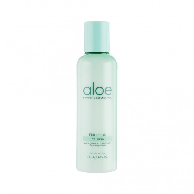 Відновлювальна емульсія з алое Holika Holika Aloe Soothing Essence 90% Emulsion Calming 200 мл купити в Україні