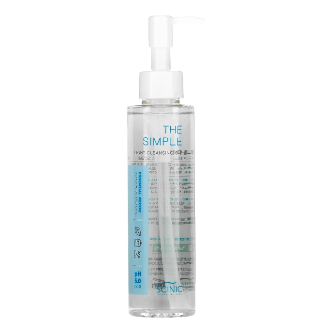 Увлажняющее слабокислотное гидрофильное масло, Scinic, The Simple Light Cleasing Oil, 150 мл купить в Украине Увлажняющее слабокислотное гидрофильное масло, Scinic, The Simple Light Cleasing Oil, 150 мл купить в Украине