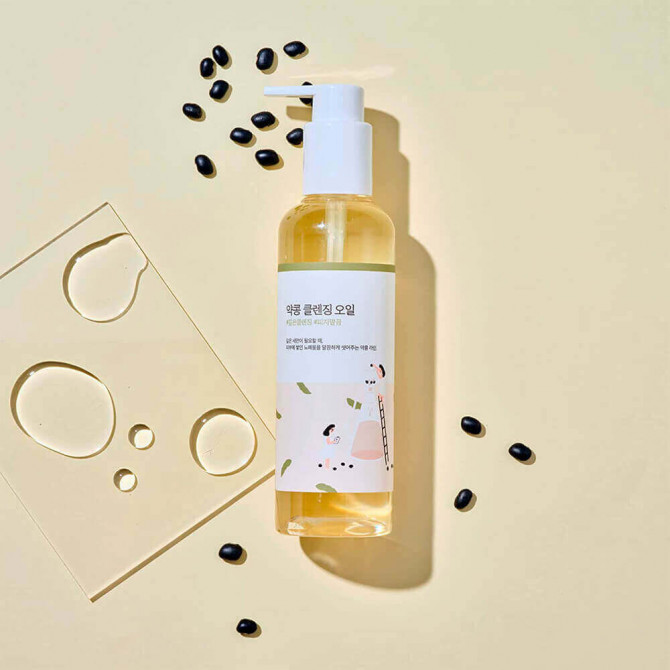 Гідрофільна олія з екстрактом чорних соєвих бобів ROUND LAB Soybean Cleansing Oil 200 мл купити в Україні 2