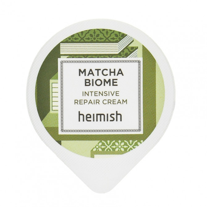 Увлажняющий восстанавливающий веганский крем с пробиотиками Heimish Matcha Biome Intensive Repair Cream 5 мл купить в Украине