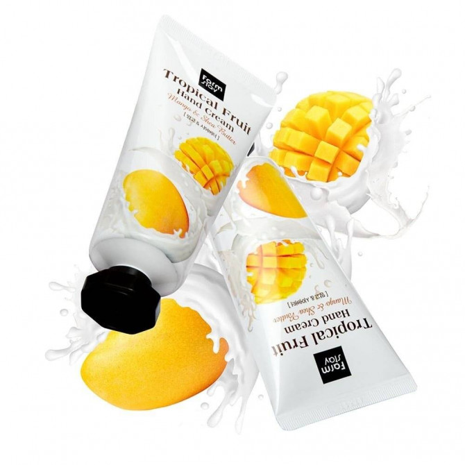 Крем для рук з екстрактом манго і маслом ши FarmStay Tropical Fruit Mango & Shea Butter Hand Cream 50 мл купити в Україні 2