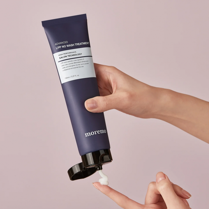 Несмываемый крем-уход для восставновления поврежденных волос MOREMO Advanced LPP No Wash Treatment High Performance Salon Technology 150 мл купить в Украине 2