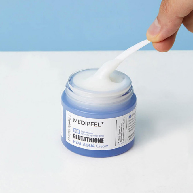 Зволожуючий та освітлюючий крем для обличчя MEDI-PEEL Glutathione Hyal Aqua Cream 50 мл купити в Україні 4